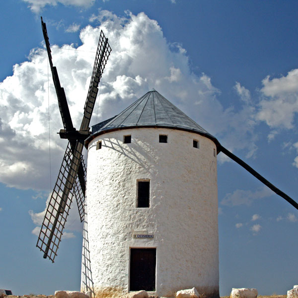 Wind Mill in La Mancha, Spain